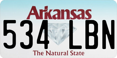 AR license plate 534LBN