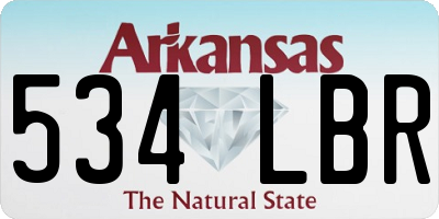 AR license plate 534LBR