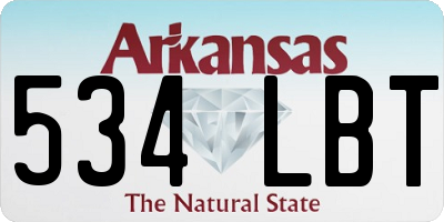 AR license plate 534LBT