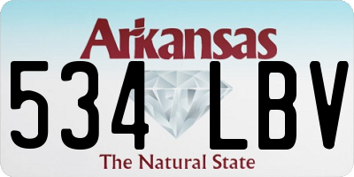 AR license plate 534LBV