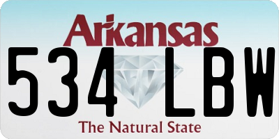 AR license plate 534LBW