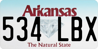 AR license plate 534LBX