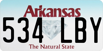 AR license plate 534LBY