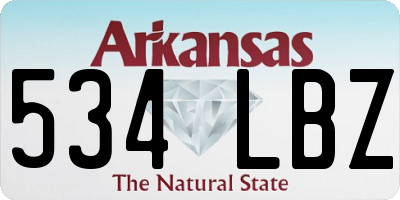 AR license plate 534LBZ