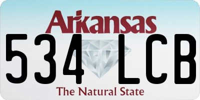 AR license plate 534LCB