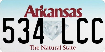 AR license plate 534LCC