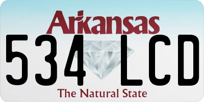 AR license plate 534LCD
