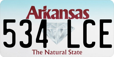 AR license plate 534LCE