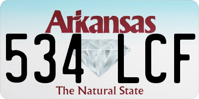 AR license plate 534LCF