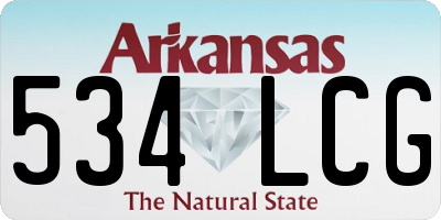 AR license plate 534LCG