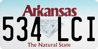 AR license plate 534LCI