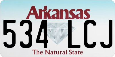 AR license plate 534LCJ