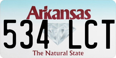 AR license plate 534LCT