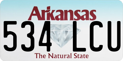AR license plate 534LCU