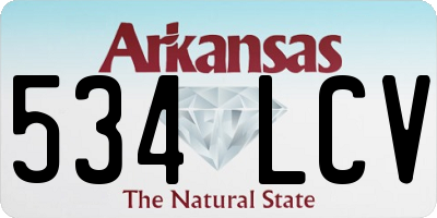 AR license plate 534LCV