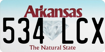 AR license plate 534LCX