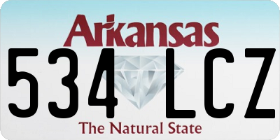 AR license plate 534LCZ