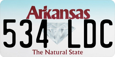 AR license plate 534LDC