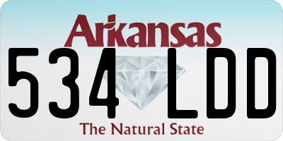 AR license plate 534LDD