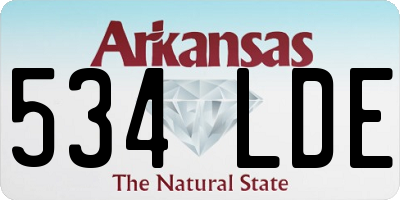 AR license plate 534LDE