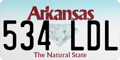 AR license plate 534LDL