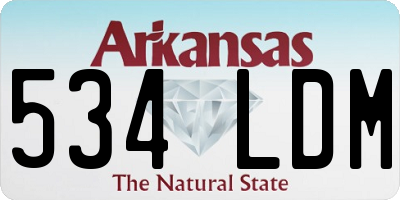 AR license plate 534LDM