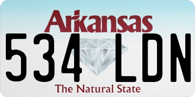 AR license plate 534LDN