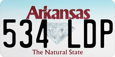 AR license plate 534LDP