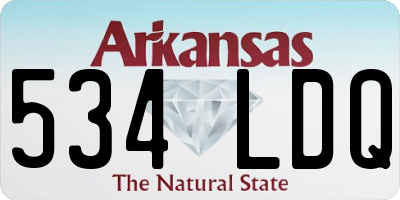 AR license plate 534LDQ