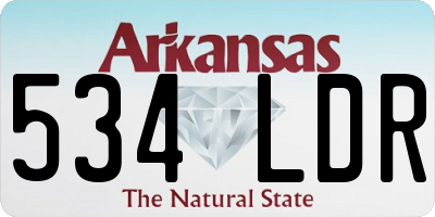AR license plate 534LDR
