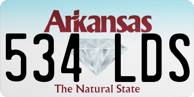 AR license plate 534LDS