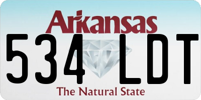 AR license plate 534LDT