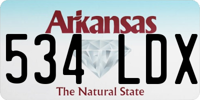 AR license plate 534LDX