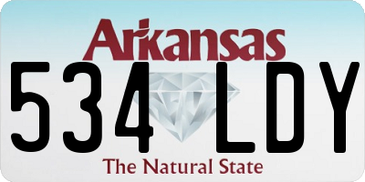 AR license plate 534LDY