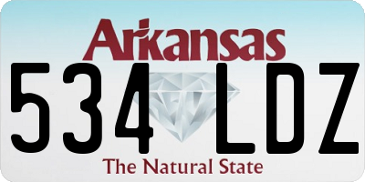 AR license plate 534LDZ