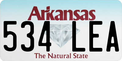 AR license plate 534LEA