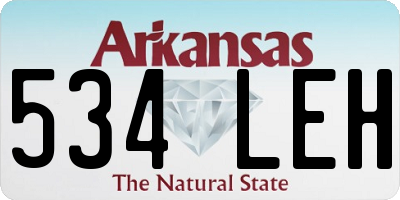 AR license plate 534LEH