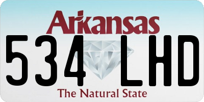 AR license plate 534LHD