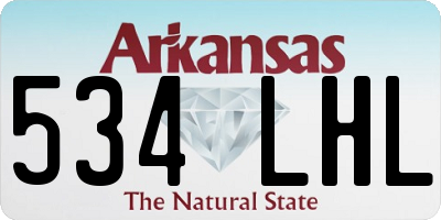 AR license plate 534LHL