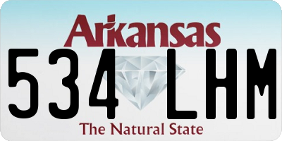 AR license plate 534LHM