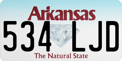 AR license plate 534LJD