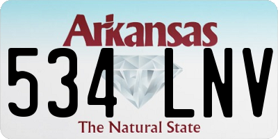 AR license plate 534LNV