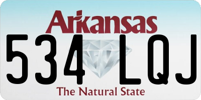 AR license plate 534LQJ