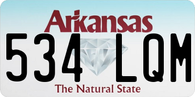 AR license plate 534LQM