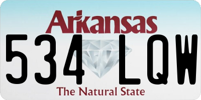 AR license plate 534LQW