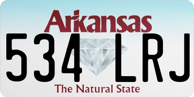 AR license plate 534LRJ