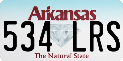 AR license plate 534LRS