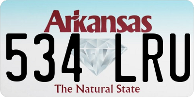 AR license plate 534LRU