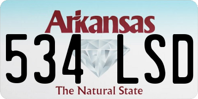 AR license plate 534LSD