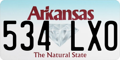 AR license plate 534LXO